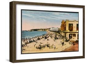 The Grande Plage at Biarritz, with the Casino and the Hotel Du Palais-null-Framed Photographic Print