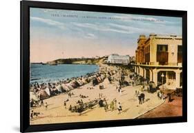 The Grande Plage at Biarritz, with the Casino and the Hotel Du Palais-null-Framed Photographic Print