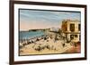 The Grande Plage at Biarritz, with the Casino and the Hotel Du Palais-null-Framed Photographic Print