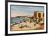 The Grande Plage at Biarritz, with the Casino and the Hotel Du Palais-null-Framed Photographic Print