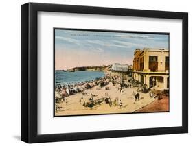 The Grande Plage at Biarritz, with the Casino and the Hotel Du Palais-null-Framed Photographic Print