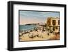 The Grande Plage at Biarritz, with the Casino and the Hotel Du Palais-null-Framed Photographic Print