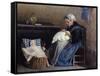 The Grandmother, 1865-Silvestro Lega-Framed Stretched Canvas