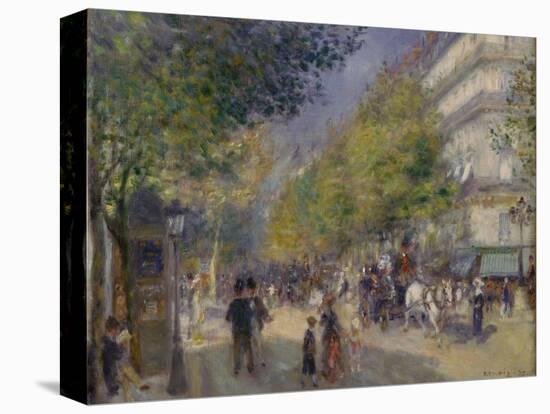 The Grands Boulevards, 1875-Pierre-Auguste Renoir-Stretched Canvas