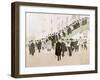 The Grandstand Staircase at the Longchamps Jockey Club-Sem-Framed Giclee Print