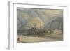 The Grange at the Head of the Keswick Lake, 1786 (W/C and Ink on Paper)-Francis Towne-Framed Giclee Print