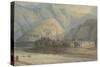 The Grange at the Head of the Keswick Lake, 1786 (W/C and Ink on Paper)-Francis Towne-Stretched Canvas