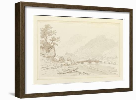 The Grange of Borrodale (Pen and Ink with W/C over Graphite on Wove Paper)-Joseph Farington-Framed Giclee Print