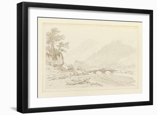 The Grange of Borrodale (Pen and Ink with W/C over Graphite on Wove Paper)-Joseph Farington-Framed Giclee Print