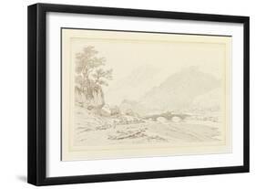 The Grange of Borrodale (Pen and Ink with W/C over Graphite on Wove Paper)-Joseph Farington-Framed Giclee Print