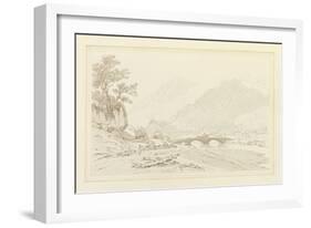 The Grange of Borrodale (Pen and Ink with W/C over Graphite on Wove Paper)-Joseph Farington-Framed Giclee Print