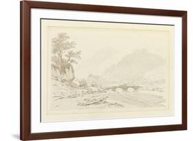 The Grange of Borrodale (Pen and Ink with W/C over Graphite on Wove Paper)-Joseph Farington-Framed Giclee Print