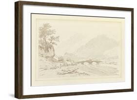 The Grange of Borrodale (Pen and Ink with W/C over Graphite on Wove Paper)-Joseph Farington-Framed Giclee Print