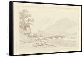 The Grange of Borrodale (Pen and Ink with W/C over Graphite on Wove Paper)-Joseph Farington-Framed Stretched Canvas