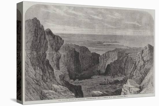 The Granite Quarry at Peterhead, Aberdeenshire-Samuel Read-Stretched Canvas