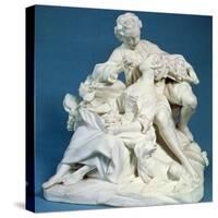 The Grape Eaters (Marble)-Francois (after) Boucher-Stretched Canvas