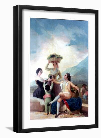 The Grape Harvest, 1786-1787-Francisco de Goya-Framed Giclee Print