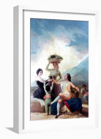 The Grape Harvest, 1786-1787-Francisco de Goya-Framed Giclee Print