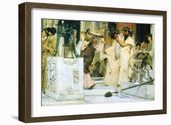 The Grape Harvest Festival, Detail-Sir Lawrence Alma-Tadema-Framed Art Print