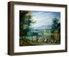 The Grape Harvest, Figures in a Country Landscape-Charles Beschey-Framed Giclee Print