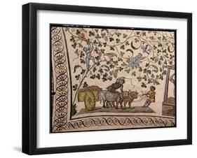 The Grape Harvest (Mosaic)-Roman-Framed Giclee Print