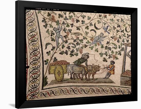 The Grape Harvest (Mosaic)-Roman-Framed Giclee Print