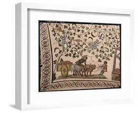 The Grape Harvest (Mosaic)-Roman-Framed Premium Giclee Print