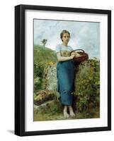 The Grape Picker. 1895-Leon Bazile Perrault-Framed Giclee Print