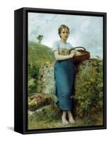 The Grape Picker. 1895-Leon Bazile Perrault-Framed Stretched Canvas