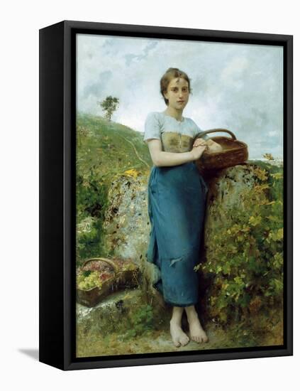 The Grape Picker. 1895-Leon Bazile Perrault-Framed Stretched Canvas