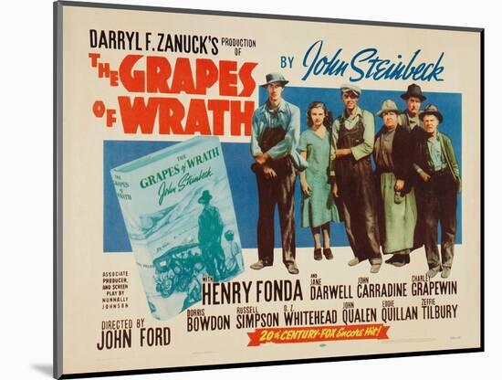 The Grapes of Wrath, 1940-null-Mounted Giclee Print