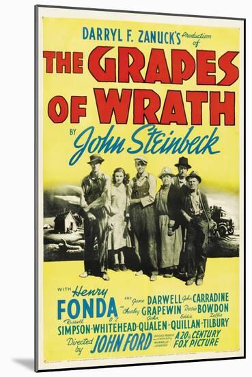 The Grapes of Wrath, Directed by John Ford, 1940-null-Mounted Giclee Print