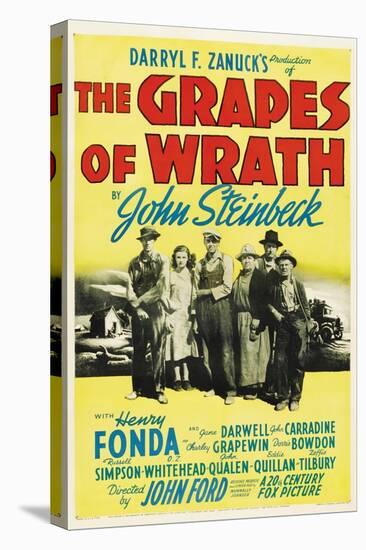 The Grapes of Wrath, Directed by John Ford, 1940-null-Stretched Canvas