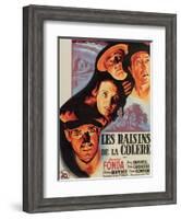 The Grapes of Wrath, French Movie Poster, 1940-null-Framed Art Print