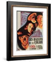 The Grapes of Wrath, French Movie Poster, 1940-null-Framed Art Print