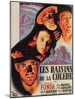 The Grapes of Wrath, French Movie Poster, 1940-null-Mounted Art Print