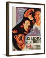 The Grapes of Wrath, French Movie Poster, 1940-null-Framed Art Print