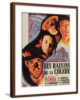 The Grapes of Wrath, French Movie Poster, 1940-null-Framed Art Print