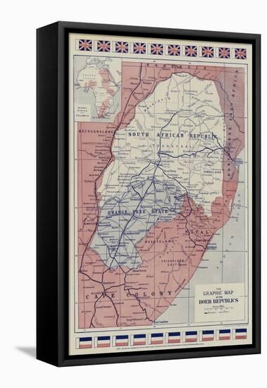 The Graphic Map of the Boer Republics-null-Framed Stretched Canvas