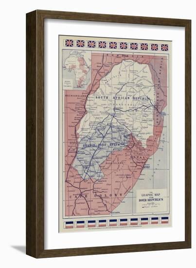 The Graphic Map of the Boer Republics-null-Framed Giclee Print