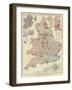 The Graphic Parliamentary Map-null-Framed Giclee Print