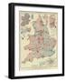 The Graphic Parliamentary Map-null-Framed Giclee Print
