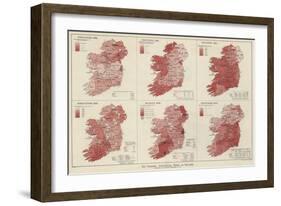 The Graphic Statistical Maps of Ireland-null-Framed Giclee Print