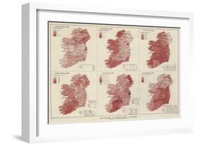 The Graphic Statistical Maps of Ireland-null-Framed Giclee Print