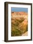 The grassy valley with dry creek is fed by the run off of the hoodoos lining the side.-Sheila Haddad-Framed Photographic Print