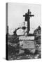 The Grave of an Italian Red Cross Volunteer Nurse, C1918-null-Stretched Canvas