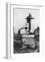 The Grave of an Italian Red Cross Volunteer Nurse, C1918-null-Framed Giclee Print