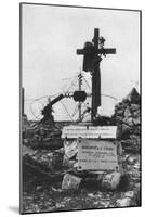 The Grave of an Italian Red Cross Volunteer Nurse, C1918-null-Mounted Giclee Print