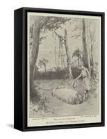 The Grave of Robert Louis Stevenson in Samoa-Joseph Nash-Framed Stretched Canvas