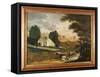 The Grave of William Penn, 1848-Edward Hicks-Framed Stretched Canvas